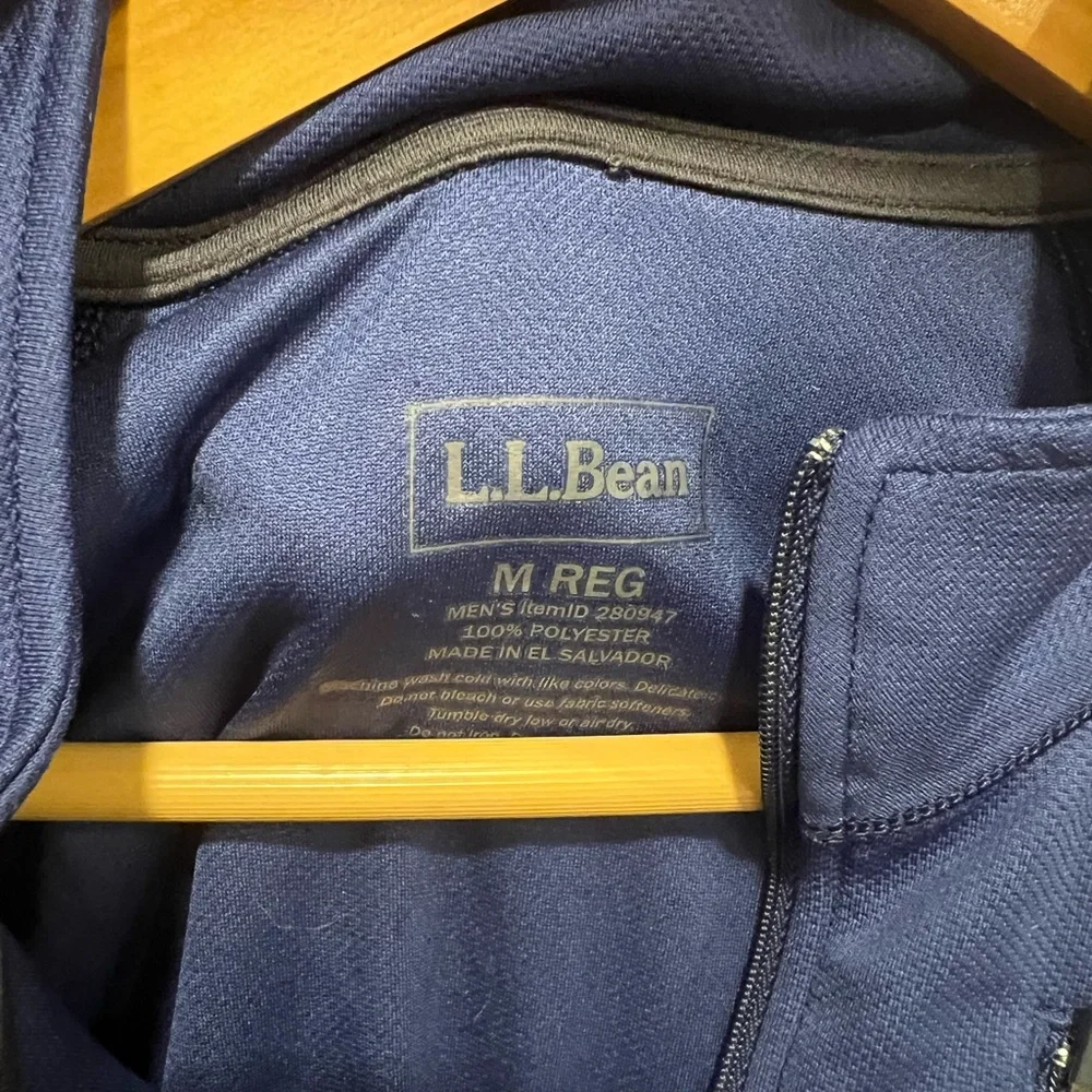L.L. Bean Quarter-Zip Performance Long Sleeve Pullover Shirt - Picture 6 of 7